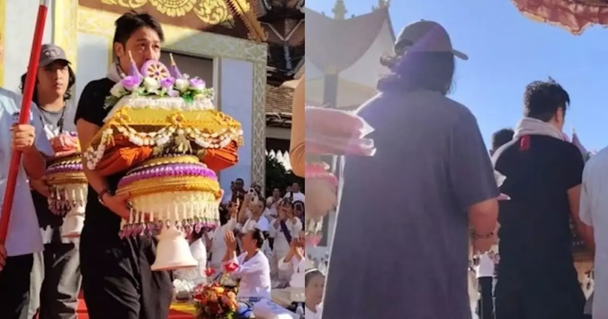 吳鎮宇帶17歲兒子雲南拜佛 費曼高大身形竟被誤認本地人