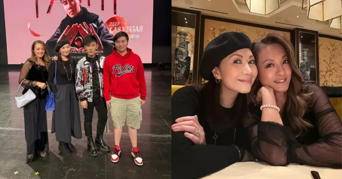 逆天凍齡！ 58歲港姐冠軍楊寶玲與高大兒子合照像姊弟