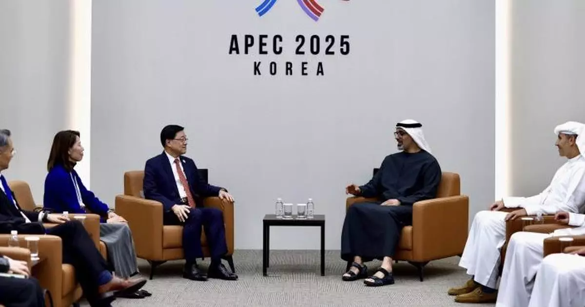 李家超與阿聯酋阿布扎比王儲會面 冀促成香港與海合會達成自貿協議