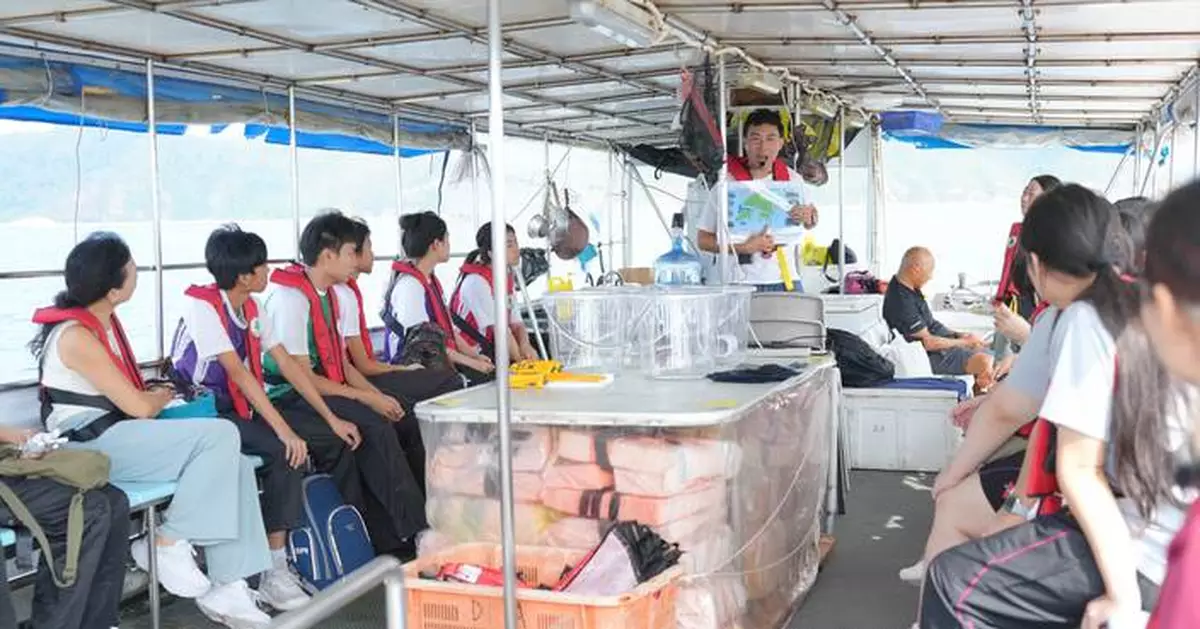 漁護署與中學師生合作增殖放流 提升水生生物資源意識