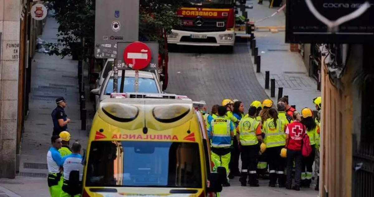 西班牙馬德里改建中建築物倒塌 釀4死3傷
