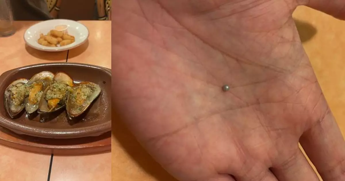 日食客吃青口驚喜獲珍珠 網民熱議天然機率僅數十萬分之一