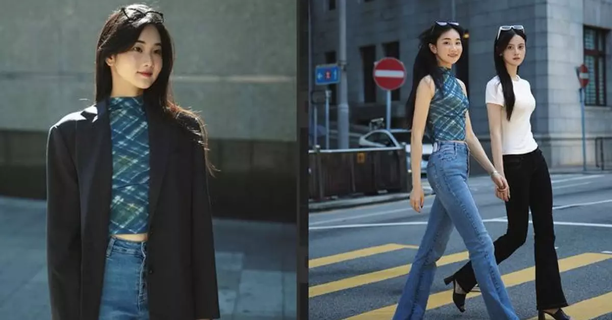 應屆港姐季軍袁文靜晒高挑表妹 家族優越身材成熱話