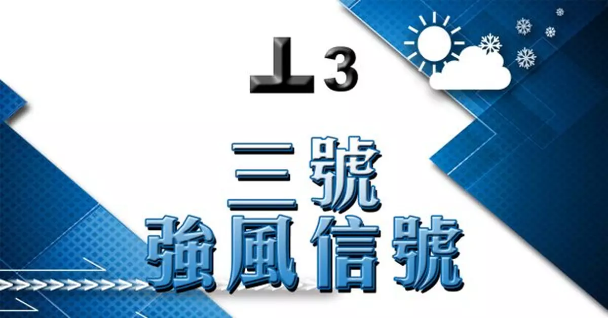 三號強風信號生效　天文台稱麥德姆正於本港西南面三百公里外掠過