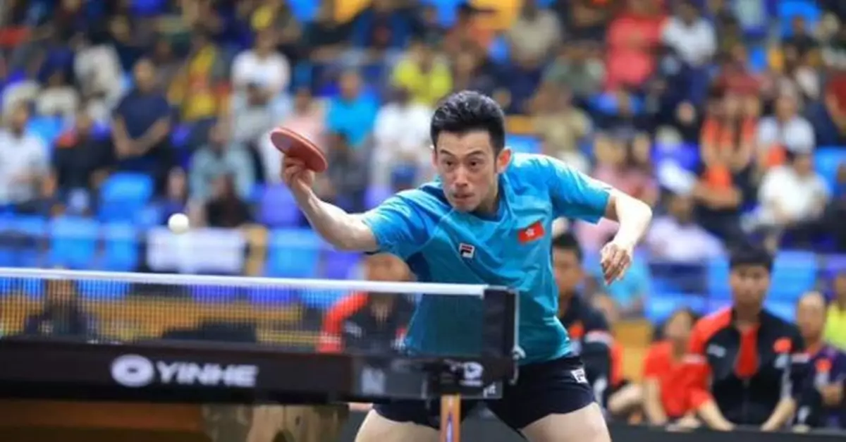 乒乓亞錦賽港隊男團首奪銀牌　創賽事歷來最佳成績