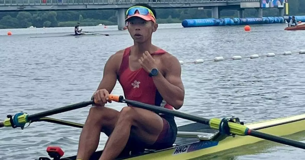 全運會｜賽艇項目港隊男女代表趙顯臻及洪詠甄同得第5名