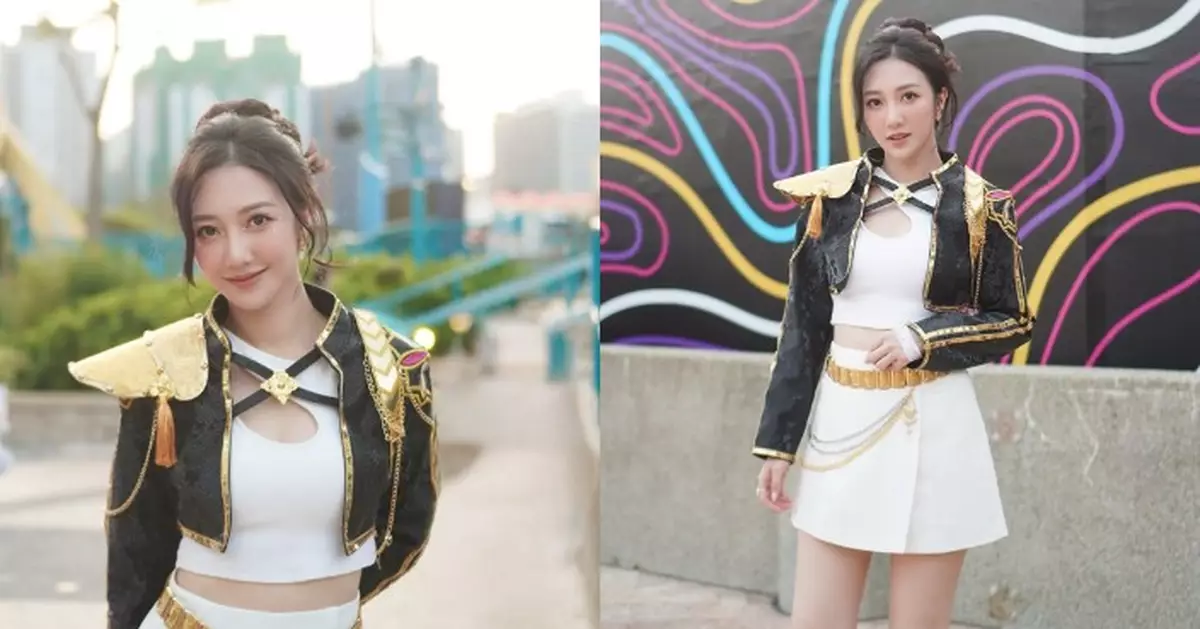 何依婷白色短裙少女感滿瀉 網民大讚似足女團成員