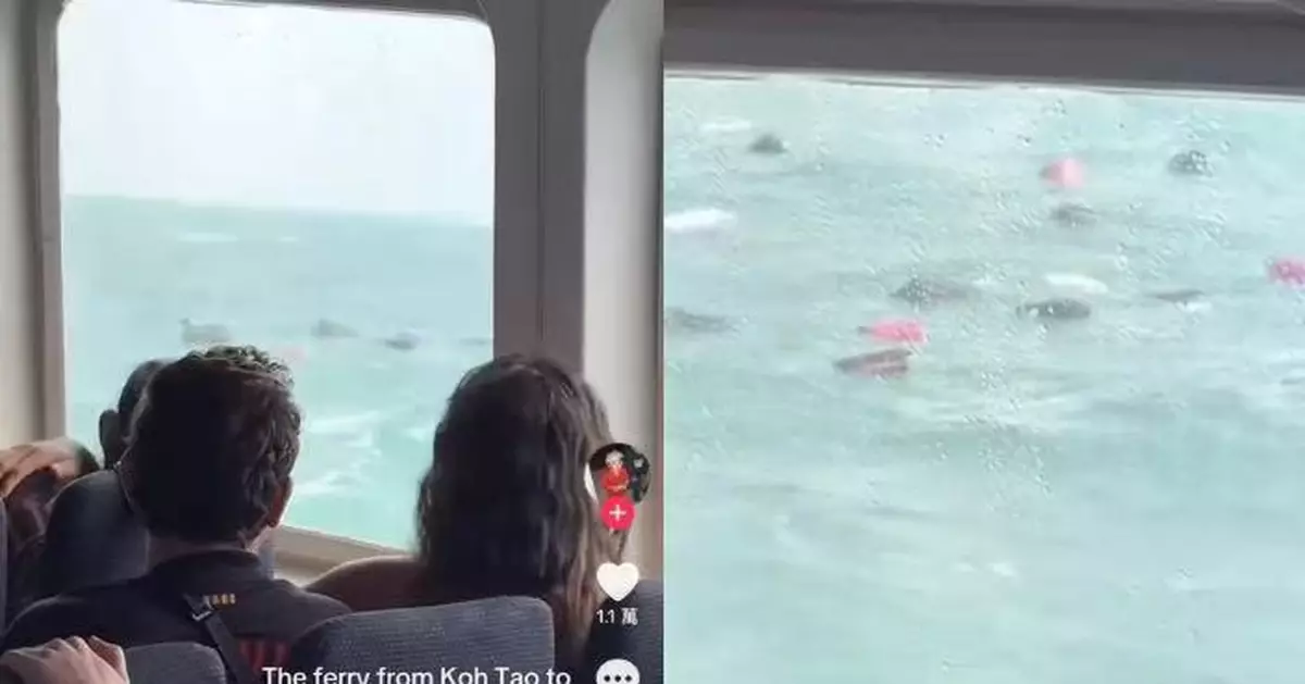 疑船員未固定遇惡劣天氣 遊客泰國搭渡輪甲板上觀景驚見「自己行李」海上漂