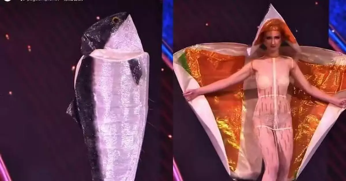 致敬海洋文化！挪威佳麗著另類「三文魚裝」成功躋身環球小姐決賽