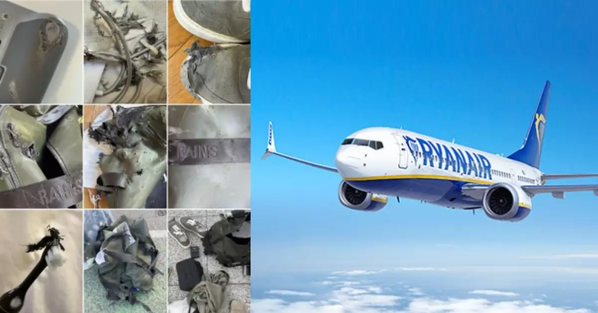 英男行李箱疑卡輸送帶遭撕裂毀損 衣物用品支離破碎 申訴兩周仍無回音