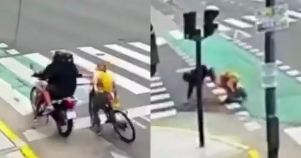 阿根廷街頭等紅燈遭搶劫 俄女奮勇反擊徒手將搶匪拖下車護住手機