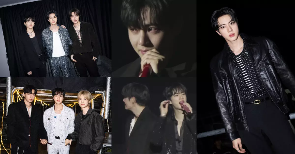 BTS四成員輪流上台為JIN撐場 V感動落淚表示很懷念