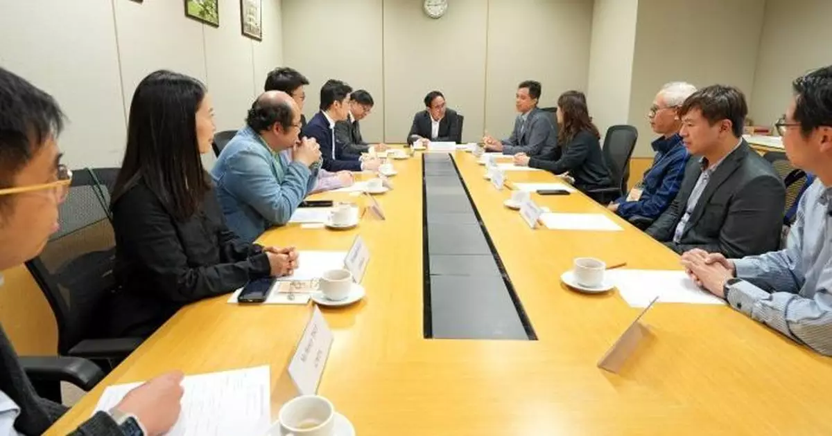 林智文與工程界別等代表會面呼籲在立法會換屆選舉投票