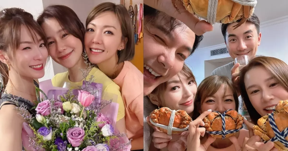 連詩雅宴請好友歎大閘蟹 為黃翠如補祝生日兼向梁諾妍取湊B經