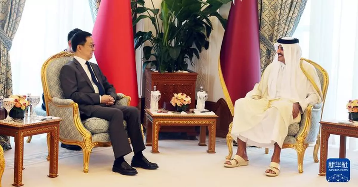 韓正與卡塔爾國家元首塔米姆會面 指深厚政治互信是兩國關係發展基礎