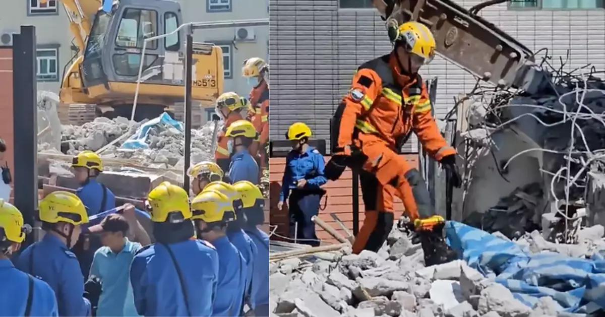 元朗山貝村清拆中村屋突冧牆 女工被困送院後不治