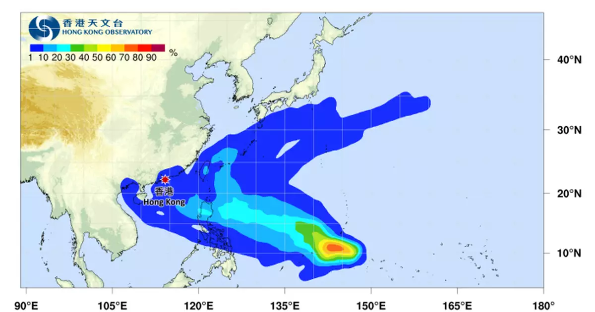 天氣 | 天文台：準颱風「鳳凰 」路徑存變數  下周中期天氣較涼