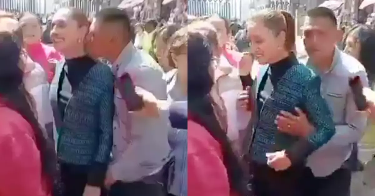 墨西哥總統辛鮑姆公開活動遭性騷擾 涉案男子被捕