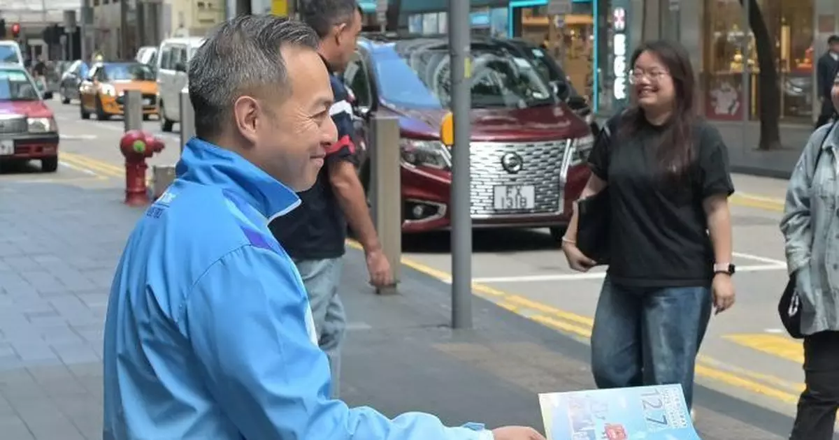 2025立法會選舉｜周一鳴落區到銅鑼灣 呼籲市民12.7踴躍投票