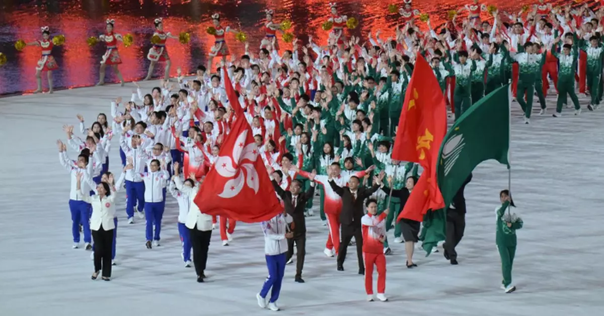 全運會｜粵港澳代表團壓軸同進場 習近平宣布十五運會開幕