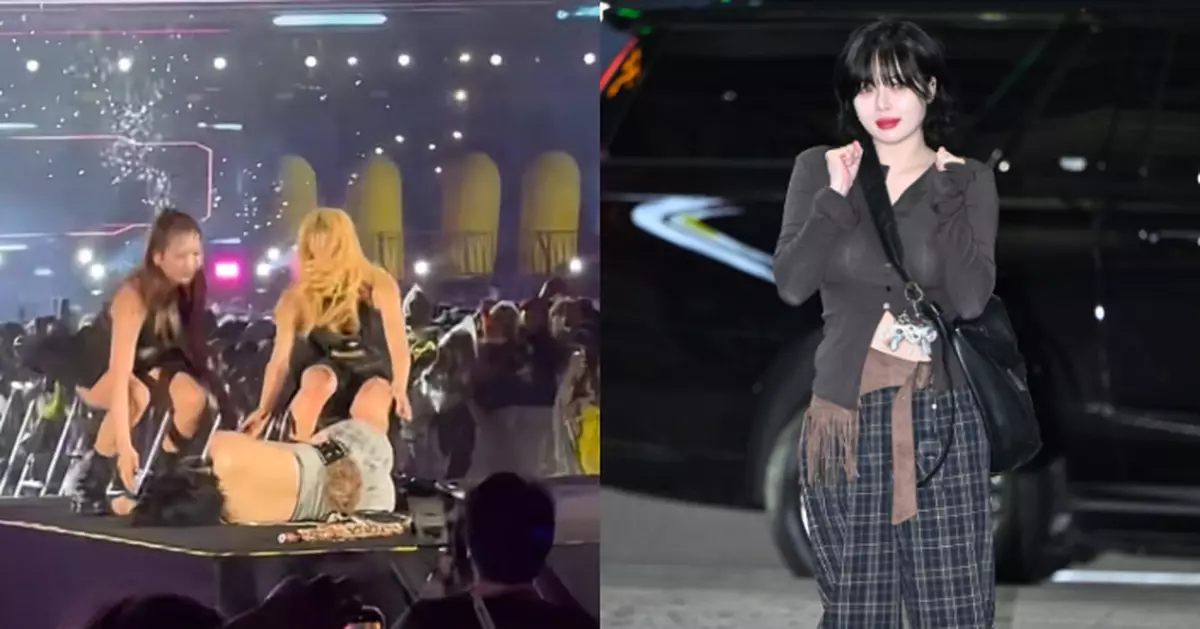 泫雅澳門演出中途突暈倒 現場保鏢火速上台抱走