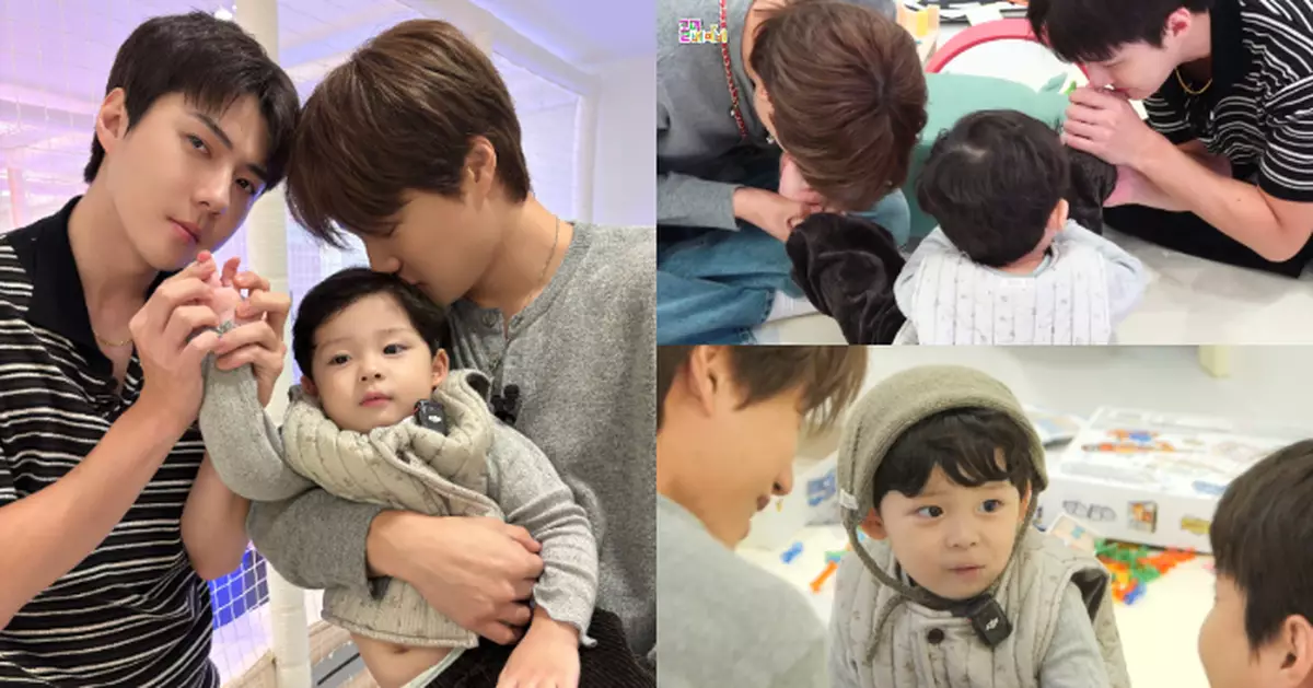 三歲童星被EXO「咬腳仔」留陰影 網民怒批過度肢體接觸反應兩極