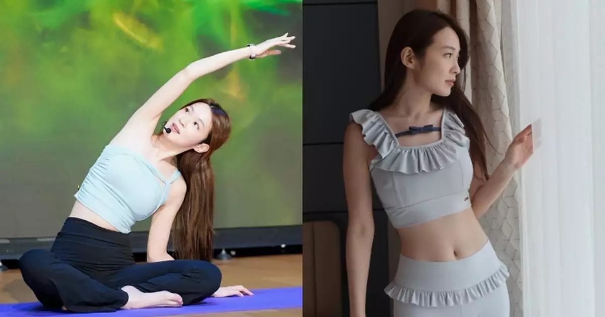 蔡潔去年考獲瑜伽導師牌 受邀公開授課兼獲Lilian Kan設計靚靚瑜伽服