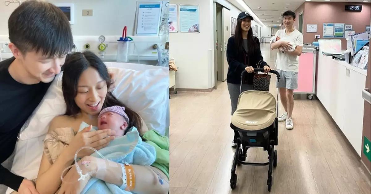 前東張女神經歷16小時「人生最痛」順利誕下女兒 黃愷怡貼家庭照晒Baby B可愛睡相