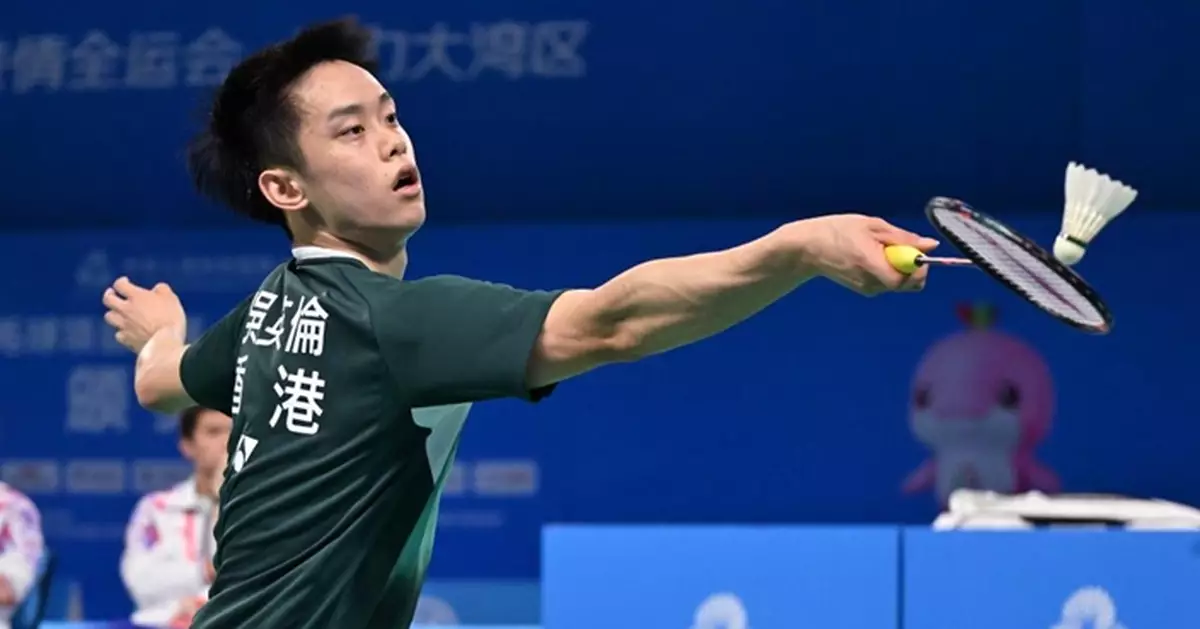 全運會｜羽毛球男子團體名次賽港隊3:0擊敗北京隊獲第7名