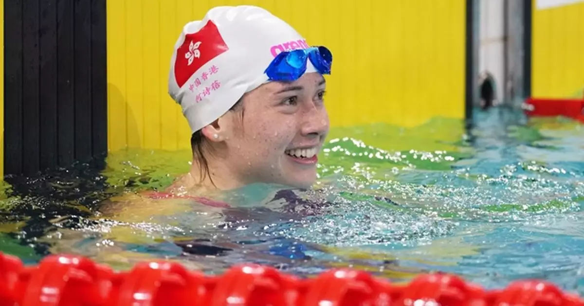 全運會｜何詩蓓女子50米自由泳再添一銅