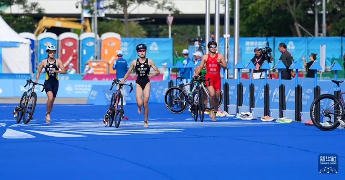 全運會｜三鐵港隊女代表韋褀第4名衝線　蔡欣妍被取消資格