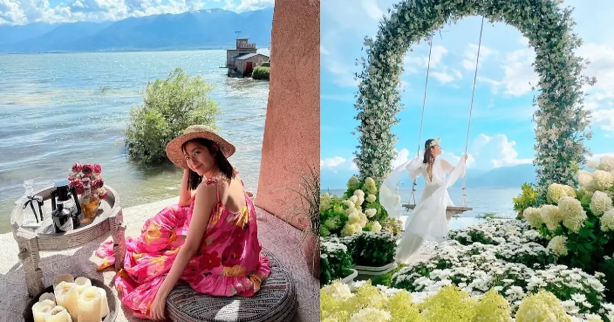 陳自瑤貼獨遊照靚人靚景美如畫 Yoyo：走進童話世界