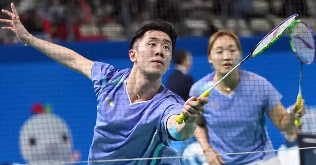 全運會｜羽毛球混雙16強鄧俊文和謝影雪無緣晉級