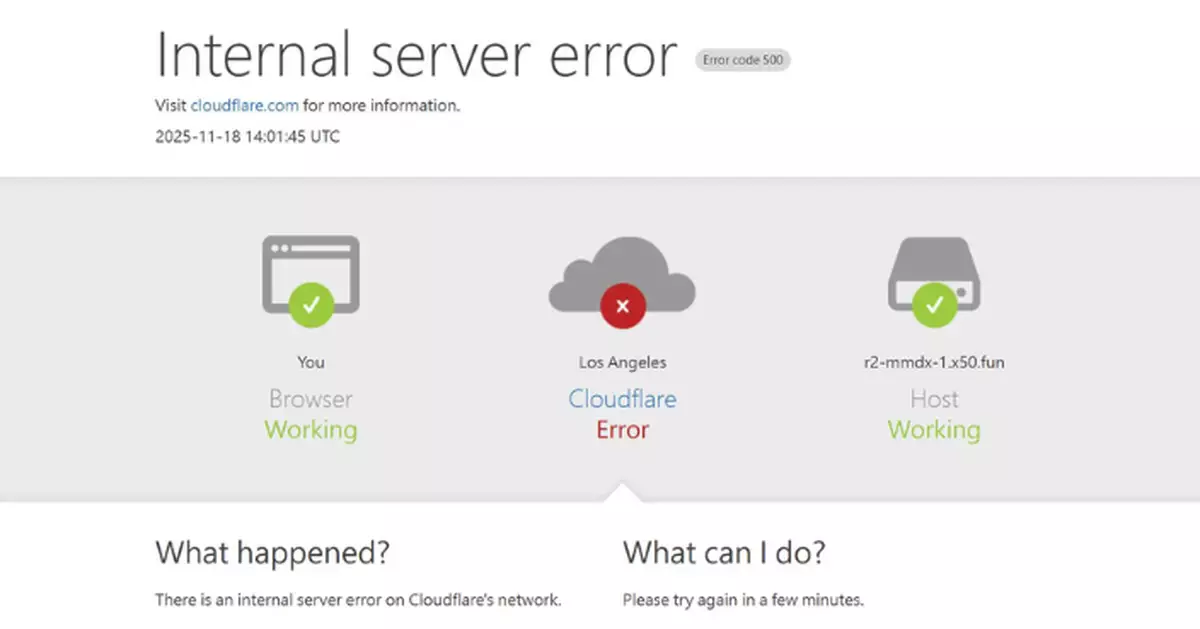 Cloudflare故障全球網站大死機 至深夜陸續恢復