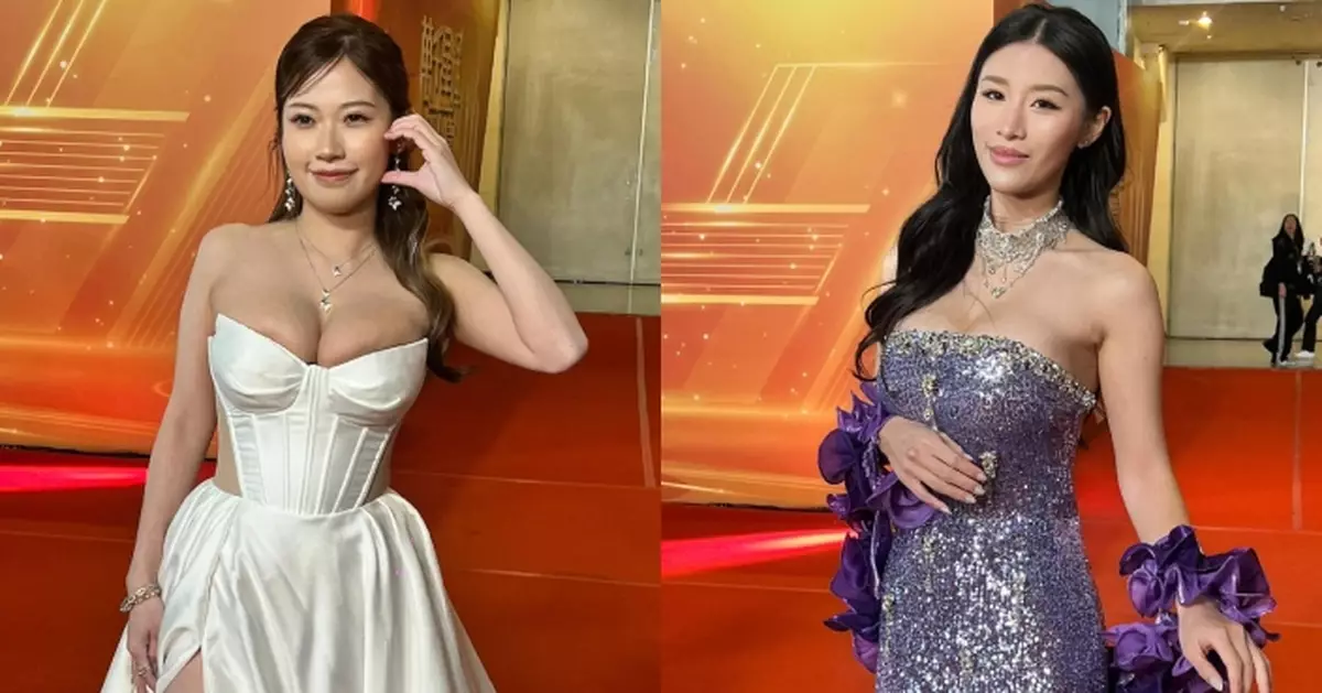 TVB台慶2025｜「咪神」黃婧靈郭珮文齊低胸高衩上陣 谷爆傲人身材極震撼