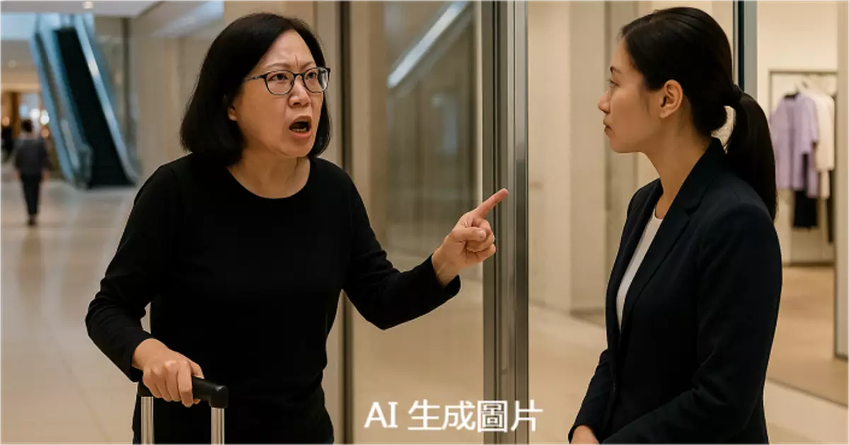 女子東薈城撞玻璃門激鬧店員斥冇「標識」對話被影低引熱議