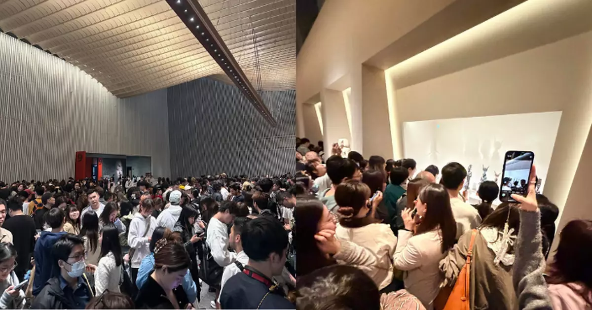 遊人迫爆古埃及文明展 故宮文化博物館宣布持11.22門票3個月內可再入場