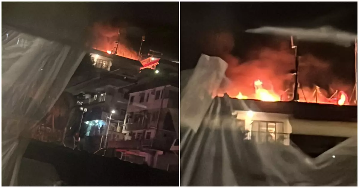 西貢村屋火警30人自行疏散 兩人一度被困天台幸無人傷