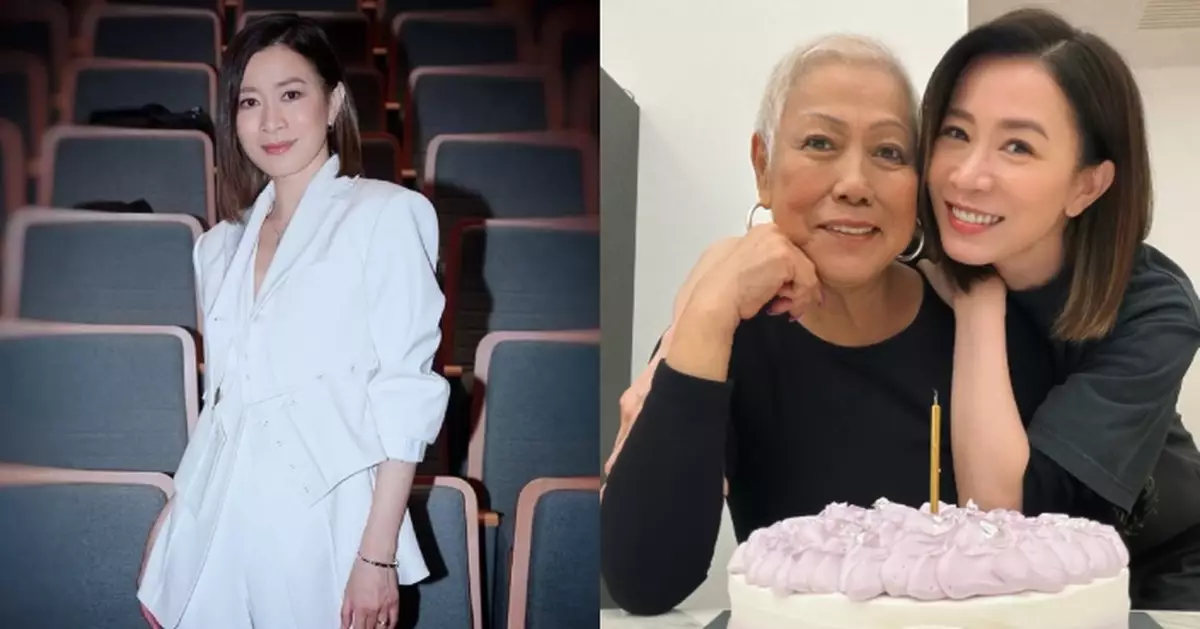 佘詩曼晒溫馨合照為媽媽慶生 寄語要珍惜眼前人