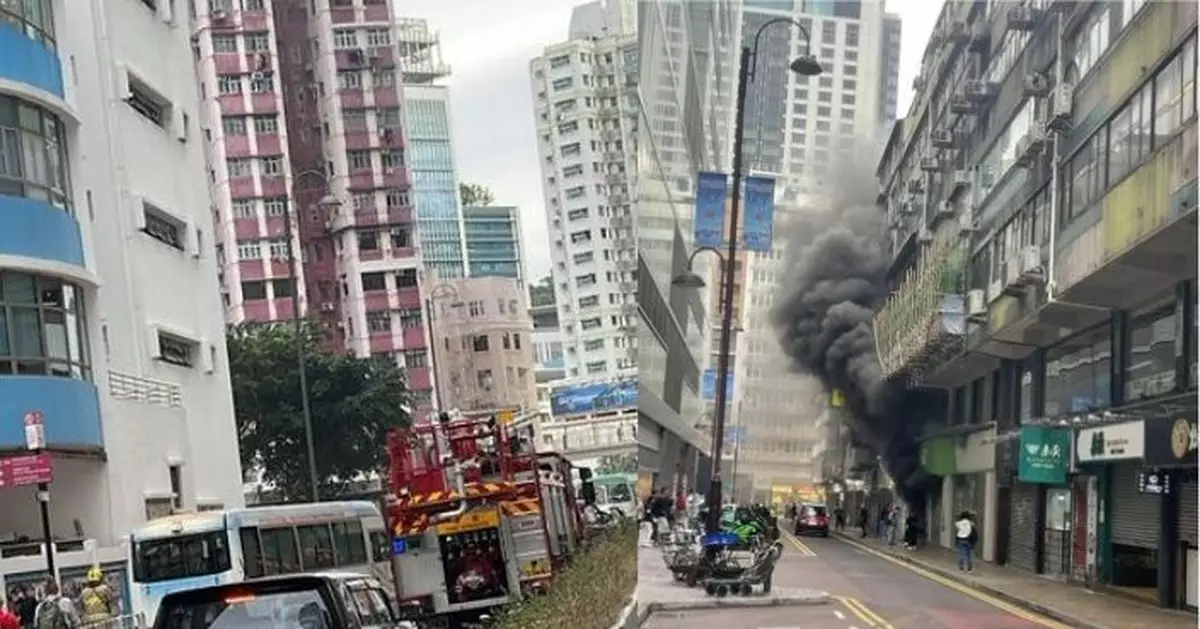 尖沙咀及荃灣早上分別發生火警 一男一女吸入濃煙不適