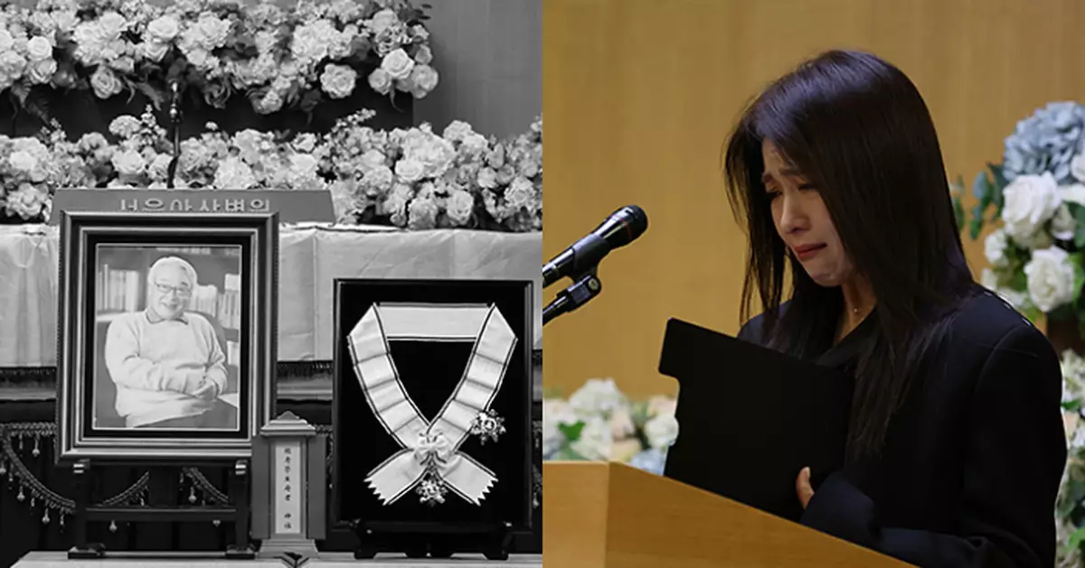 「國民爺爺」李順載出殯 河智苑告別式上痛哭致悼詞