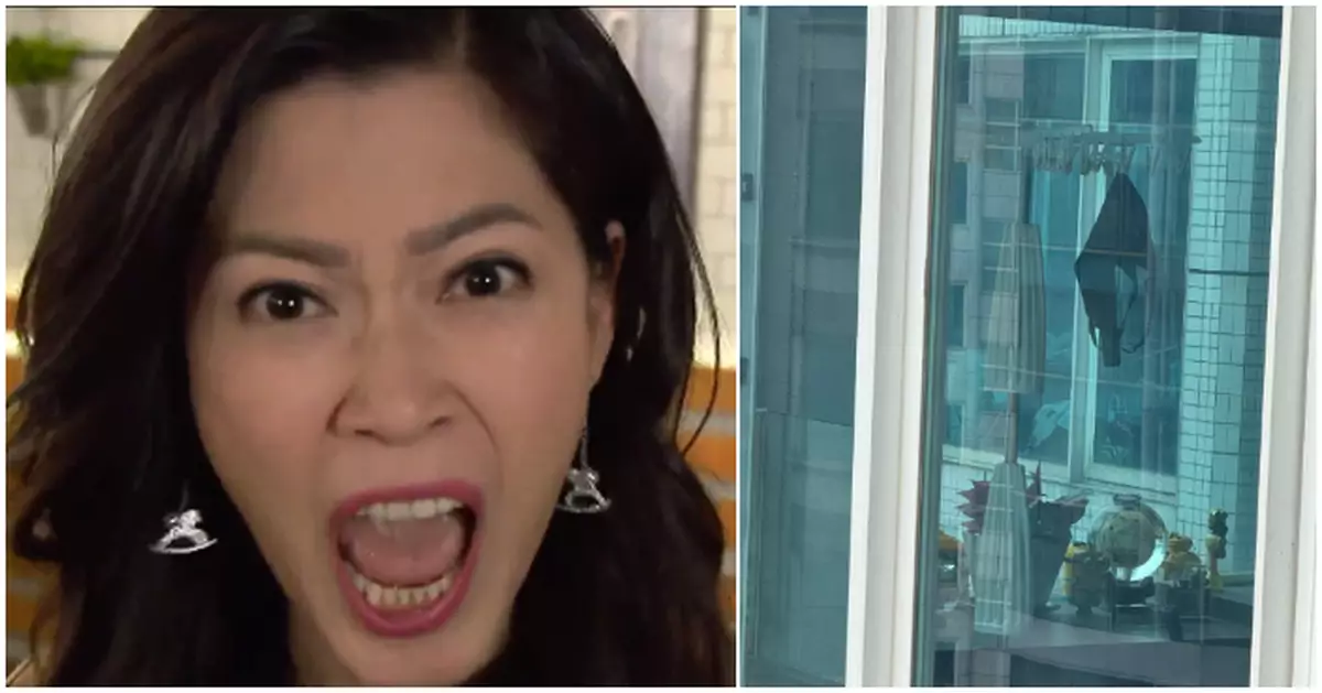 豪宅戶圖文並茂公審鄰居客廳晾內衣褲「對正」自家屋企  網友奇招解決：唔好嬲！同你P走佢