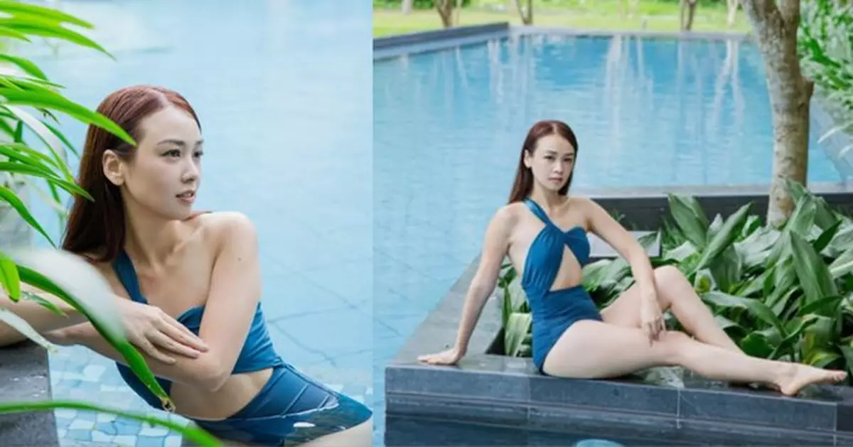 張紋嘉旅行晒泳照派福利  迷人馬甲線極吸睛