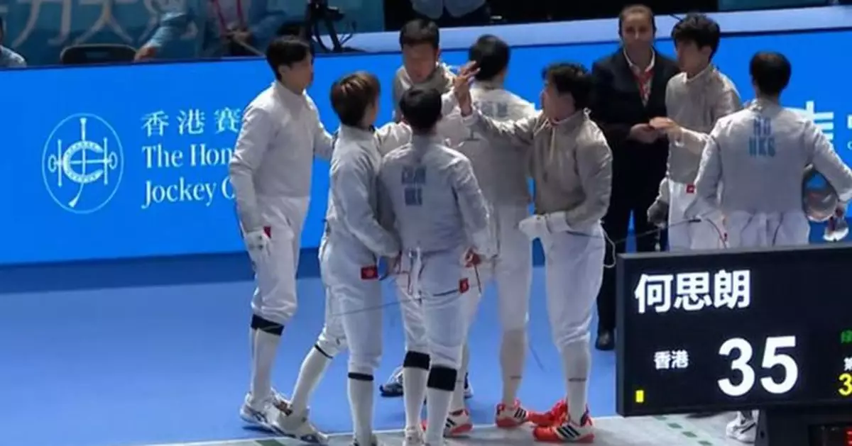 全運會｜港隊男子佩劍團體賽不敵上海　八強止步