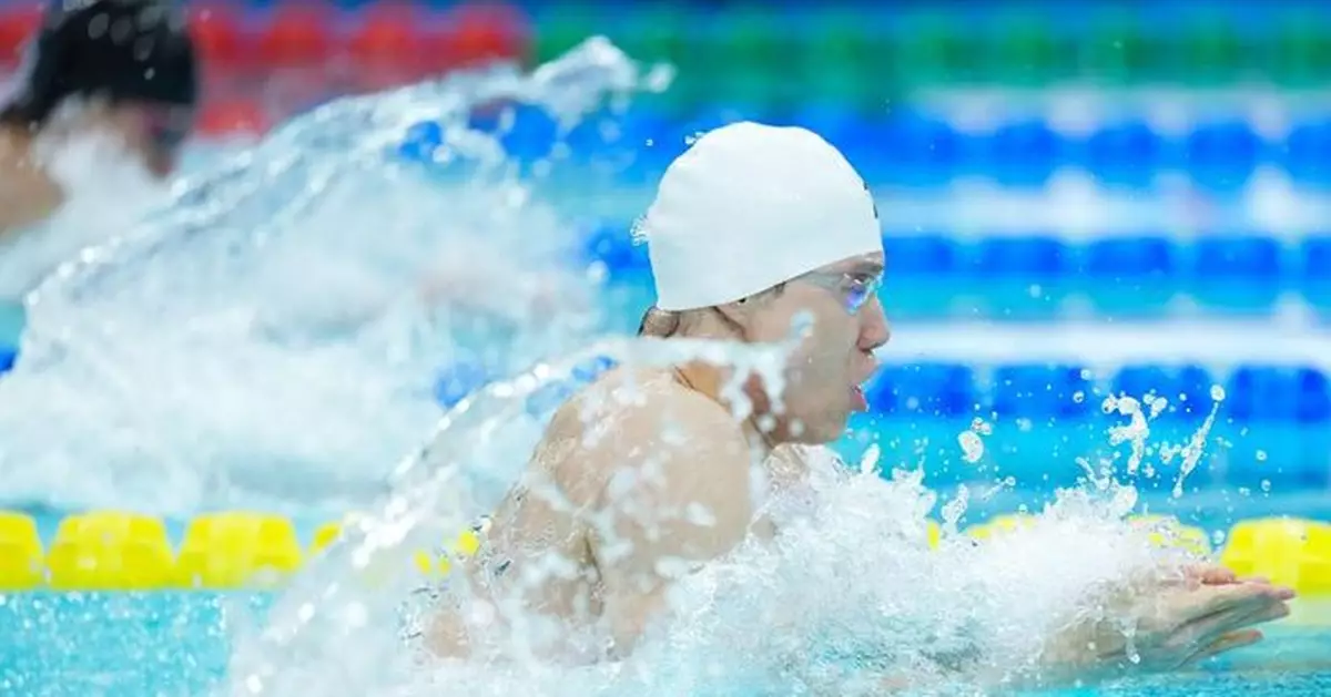 全運會｜三名港隊泳手晉身男子50米蛙泳複賽