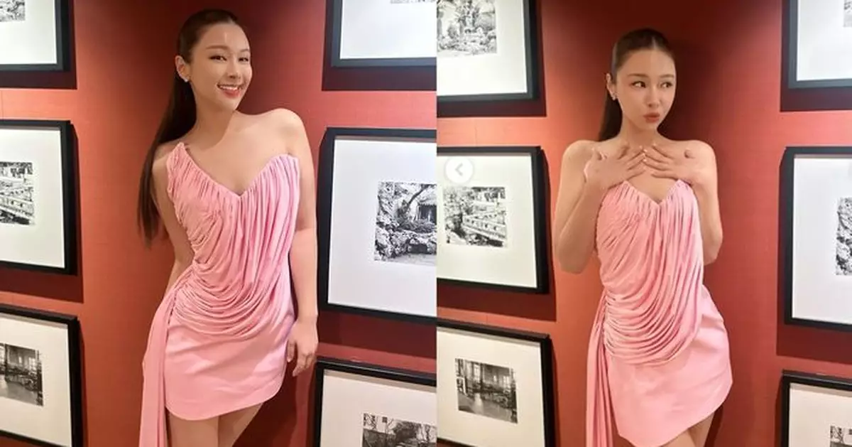 蔚雨芯低胸晒長腿 嘟嘴賣萌冧爆粉絲