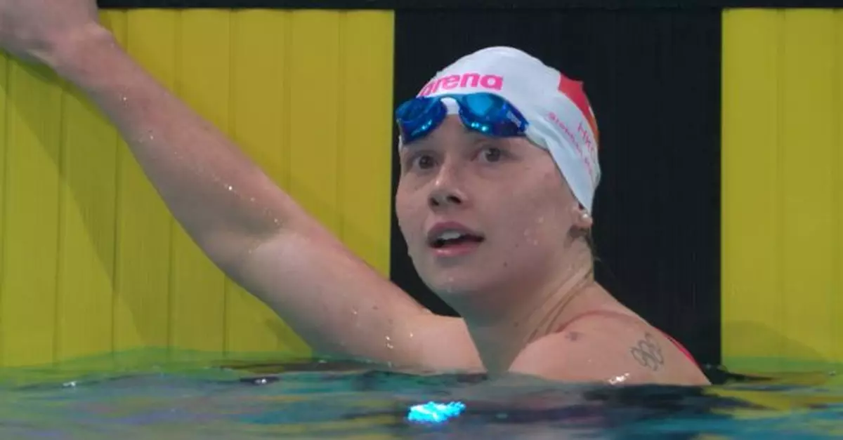 十五運會｜200米自由泳何詩蓓小組排名第一晉級複賽