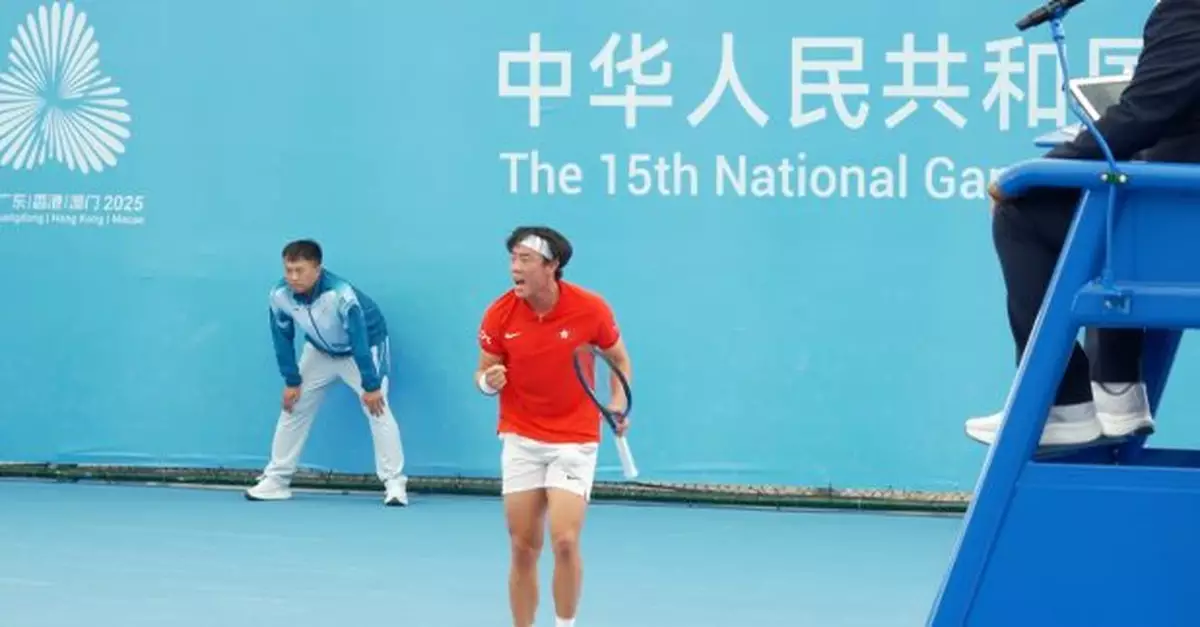 十五運會｜港隊黃澤林晉級網球男單四強　穩奪銅牌