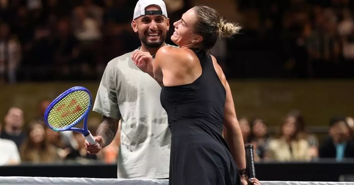 基利奧斯在網球表演賽挫「一姐」莎芭蓮卡