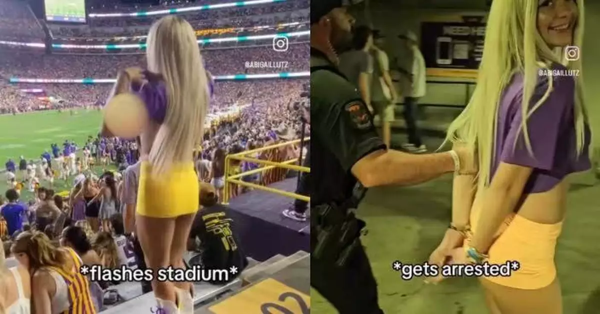 美OnlyFans兼職女模球場睇波突掀上衣裸露被捕 更高調拍片或遭禁入場